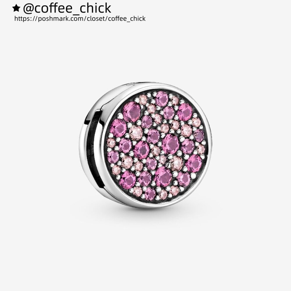 Pandora Pink Pavé Clip Charm